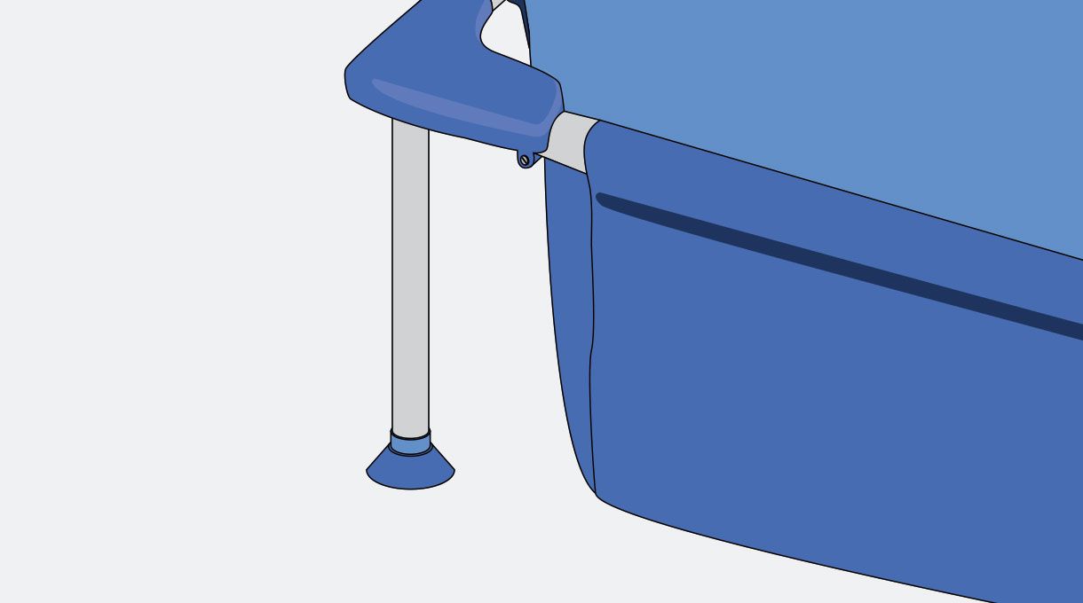 pie de una piscina estructural