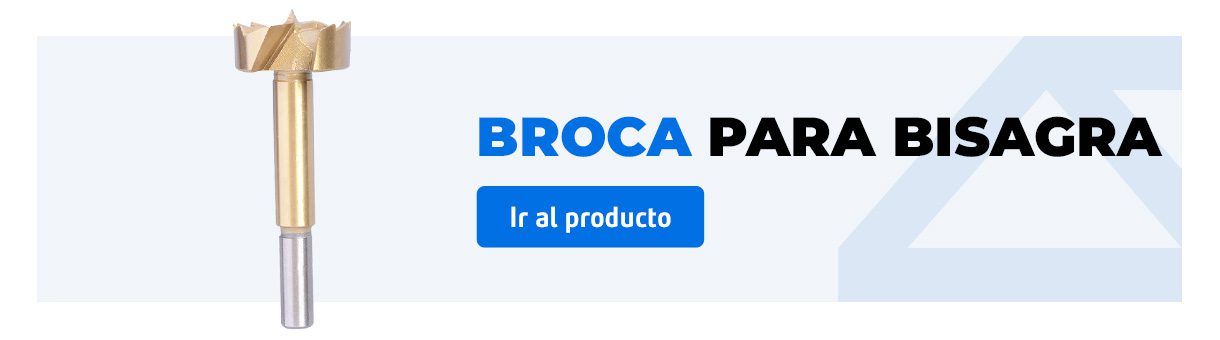 Broca para bisagra