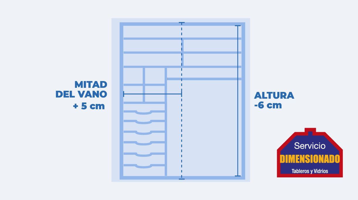 Cálculo dimensiones de las puertas en MDF