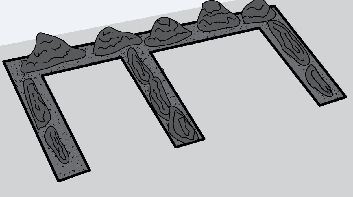 Agrega la mezcla por toda la superficie en E