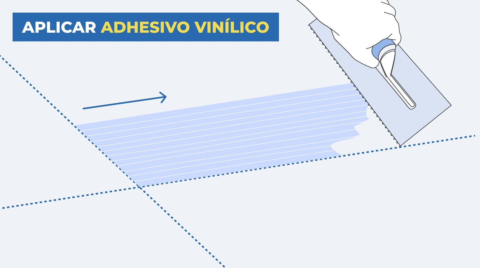 Aplicar adhesivo
