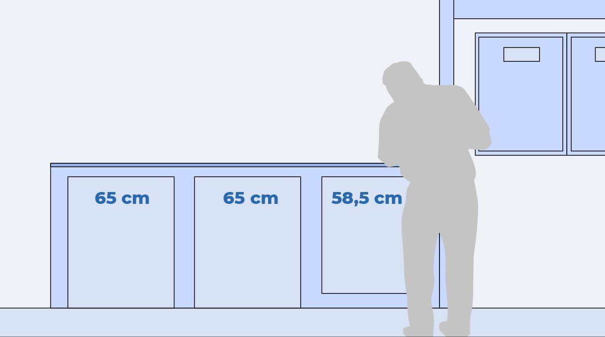 Estructura con distancias entre secciones
