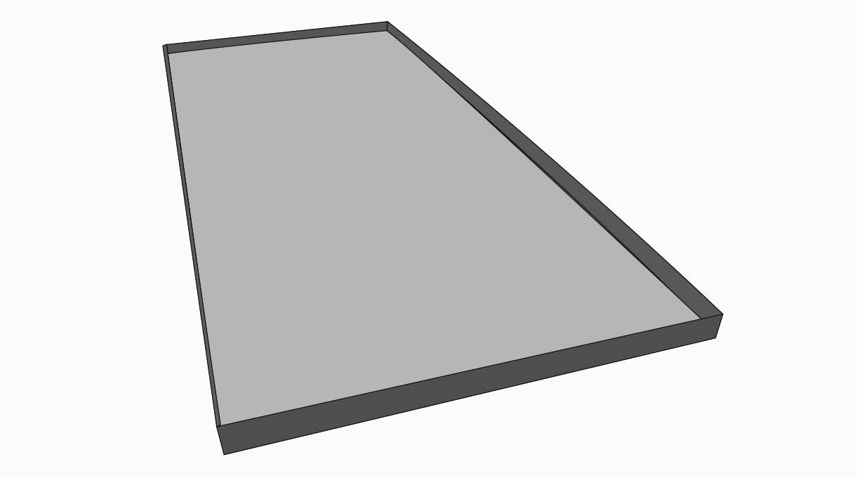Sobre las pletinas va una plancha de acero zincado de 51×114 la que pude ir sobrepuesta o sujeta con remaches pop.