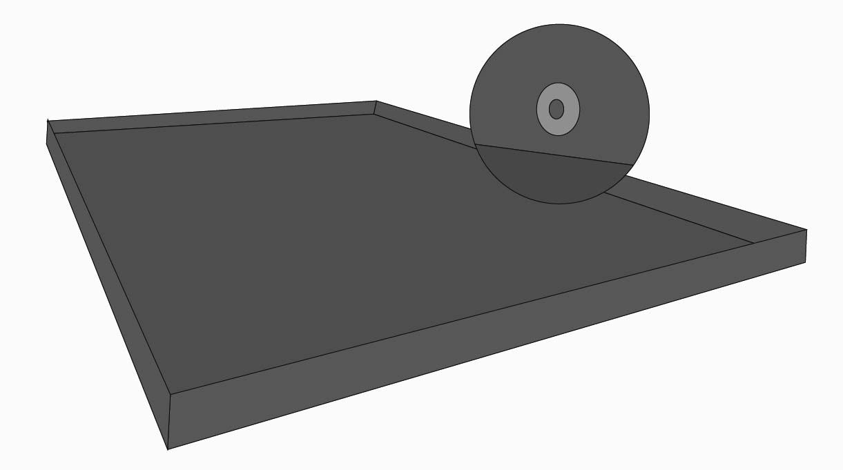 Dentro del marco de la cubierta de protección del quincho se pone una plancha de acero galvanizado de 73×139 cm