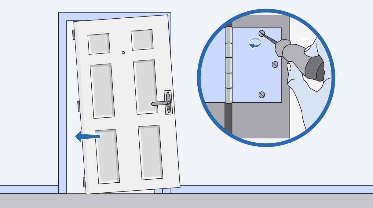 Instalación de la puerta