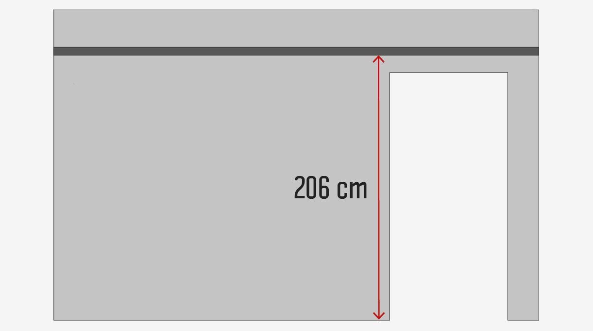 Fijar la tabla a 206 cm del suelo