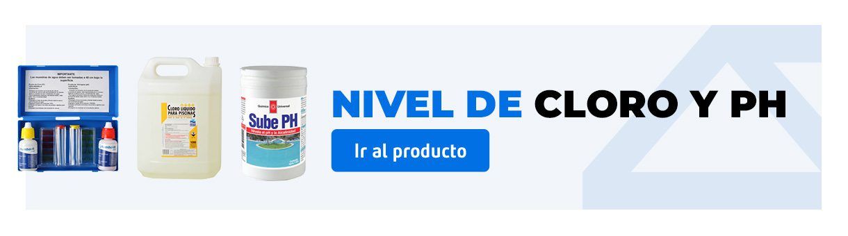 Imágenes de producto para medir el nivel de cloro y el pH