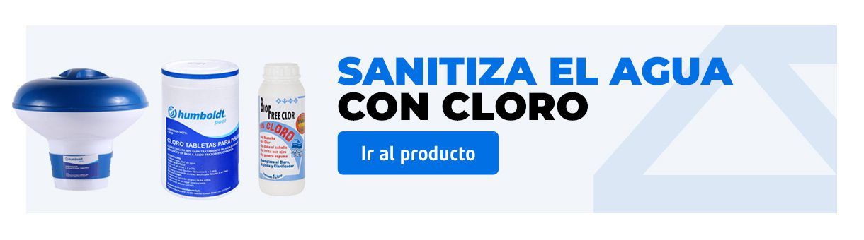 Imágenes de productos con cloro para mantener el agua de una piscina limpia
