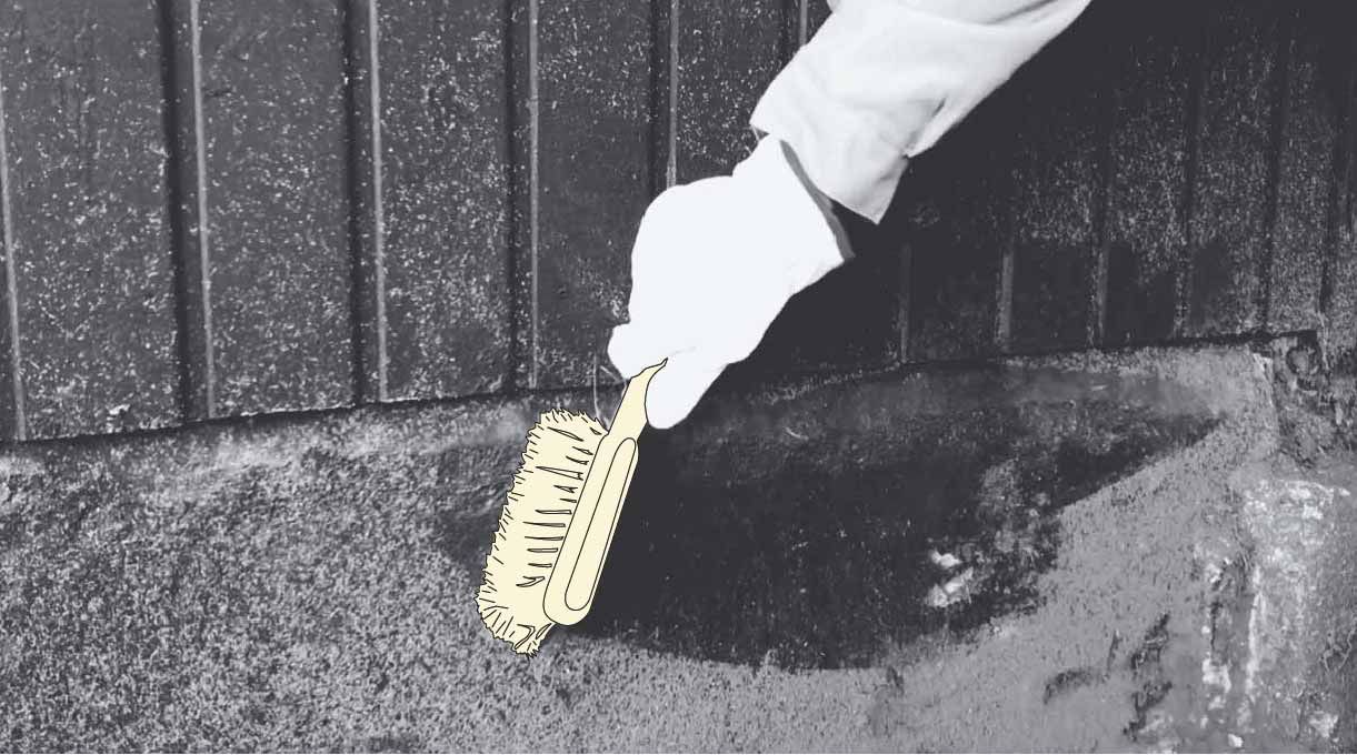 como impermeabilizar un muro - limpieza previa