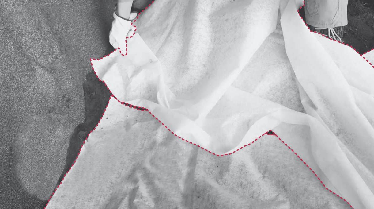 como impermeabilizar un muro - poner el geotextil