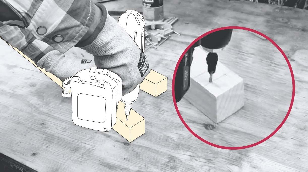 Cómo hacer un invernadero casero - agujeros para tornillos