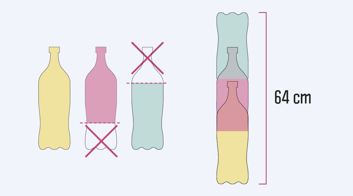 Cómo hacer un invernadero casero - cómo formar torres de botellas