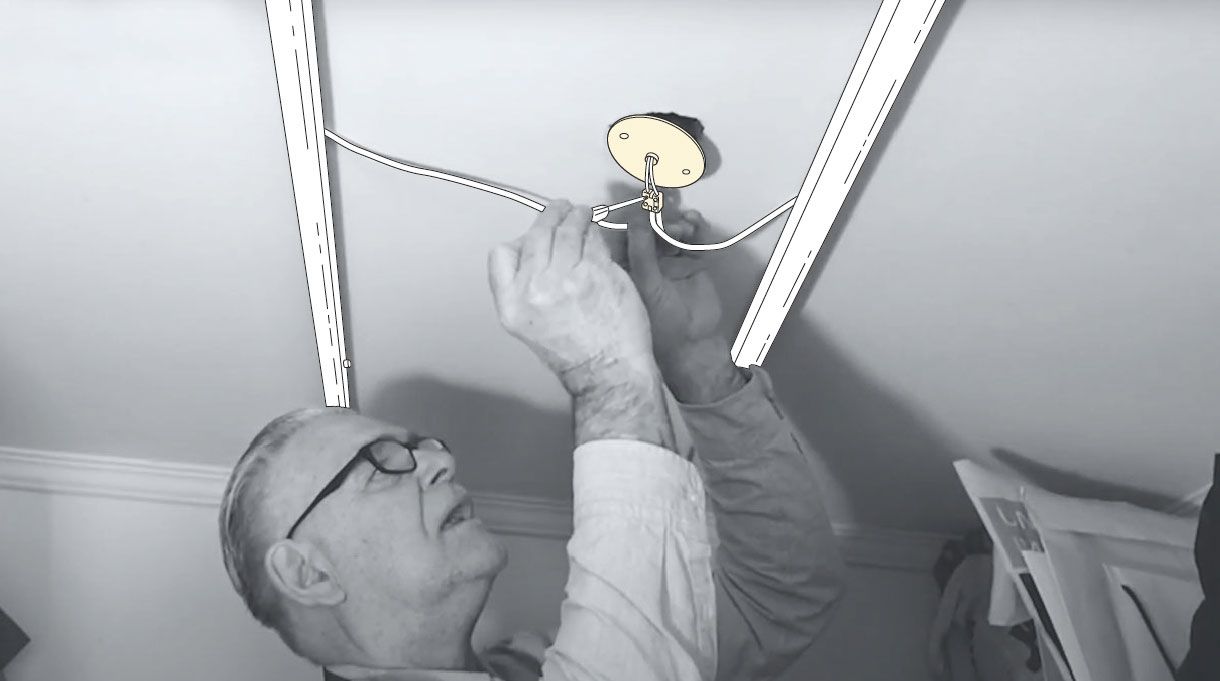 panel led sobrepuesto - Retirar la instalación previa
