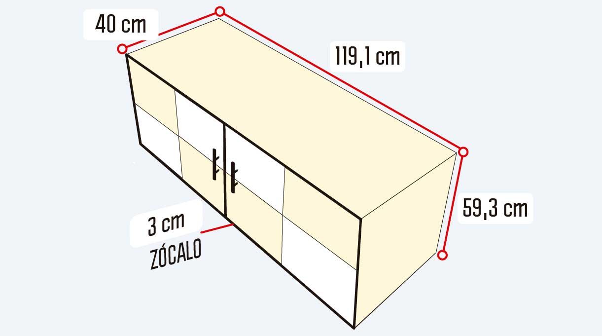 Cómo hacer un mueble para guardar zapatos - medidas