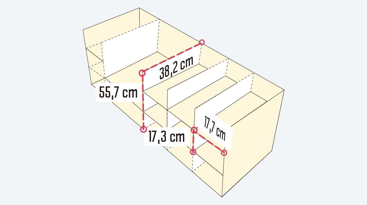 Cómo hacer un mueble para guardar zapatos - medidas interiores