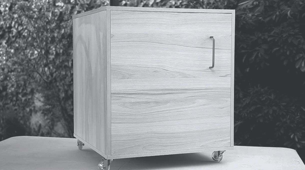 segundo cajón del mueble para yoga en casa armado