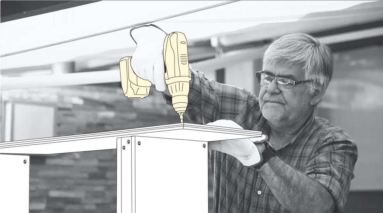 Perforar y atornillar las estructuras