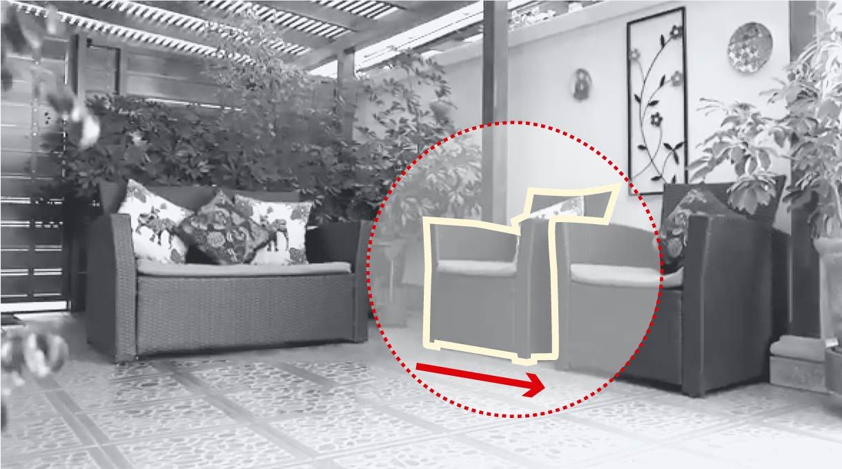 mover muebles para dejar más espacio