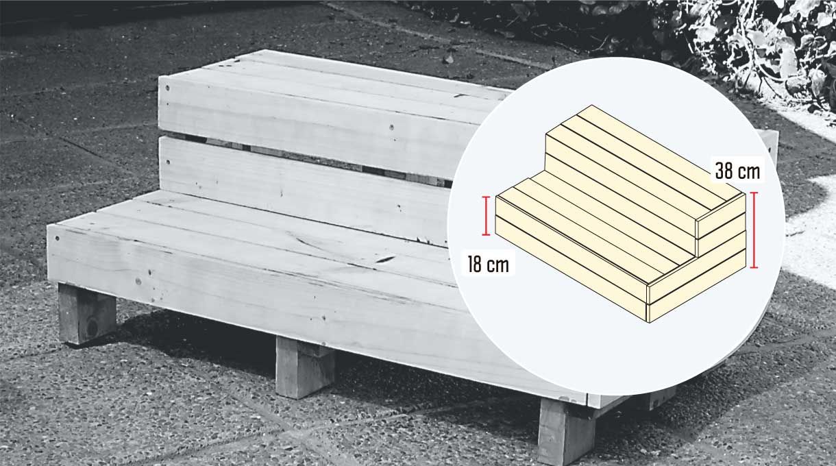 dimensiones para hacer la escalera