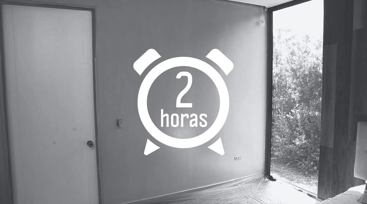Esperar 2 horas a que se seque la pintura