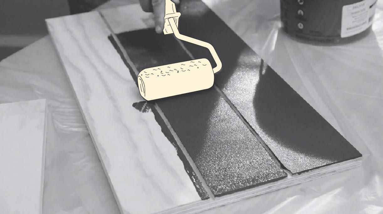 proteger y pintar la madera con rodillo