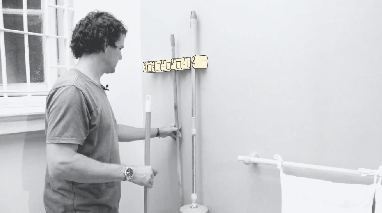 Instalar el organizador para aseo