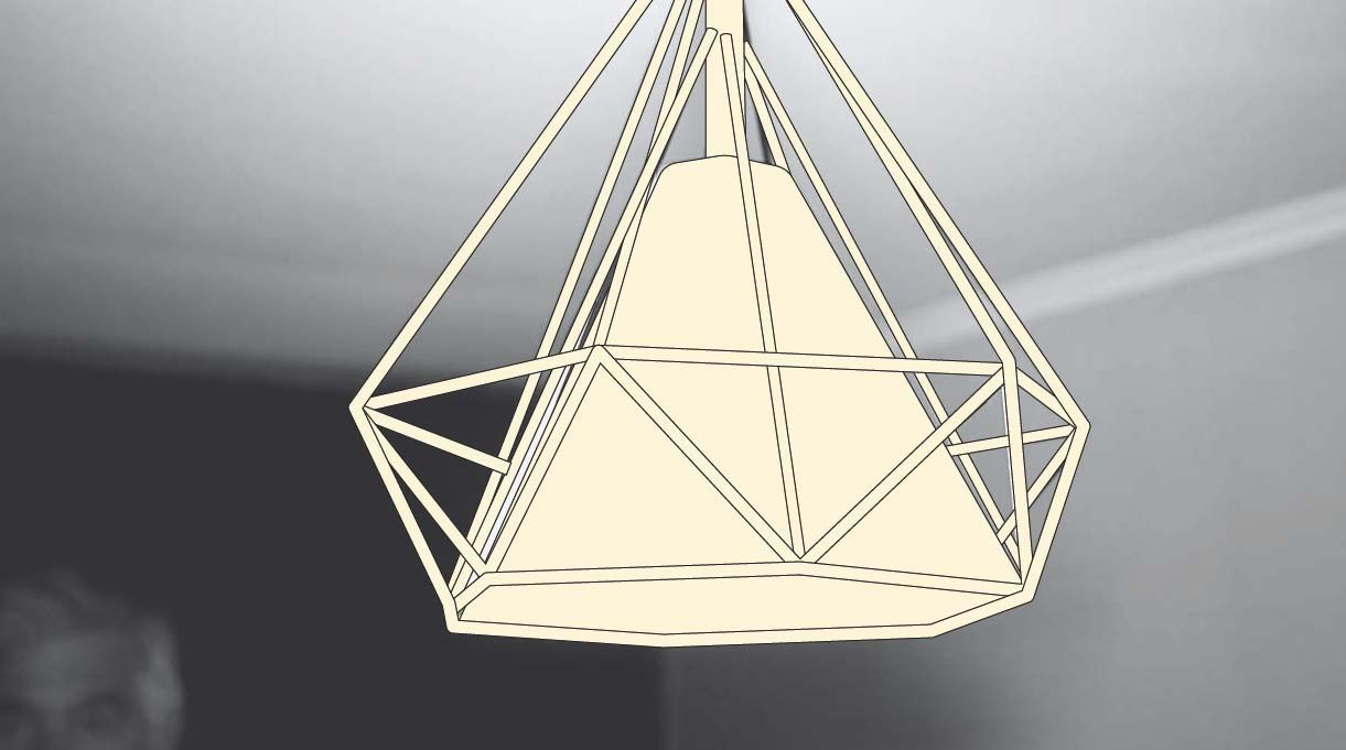 lámpara colgante estilo industrial