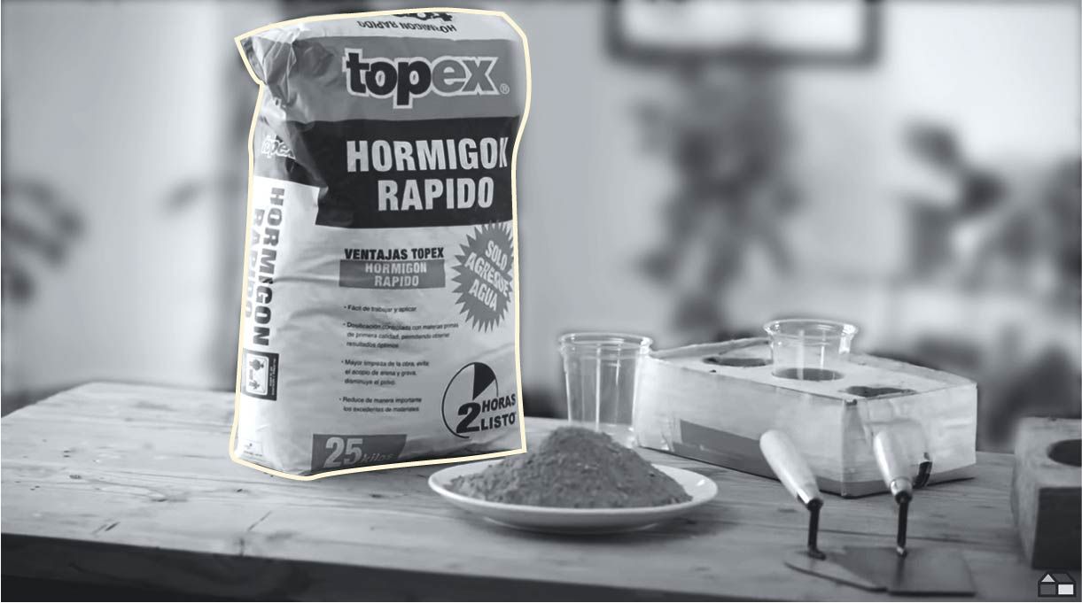 hormigón de secado rápido para preparar la mezcla