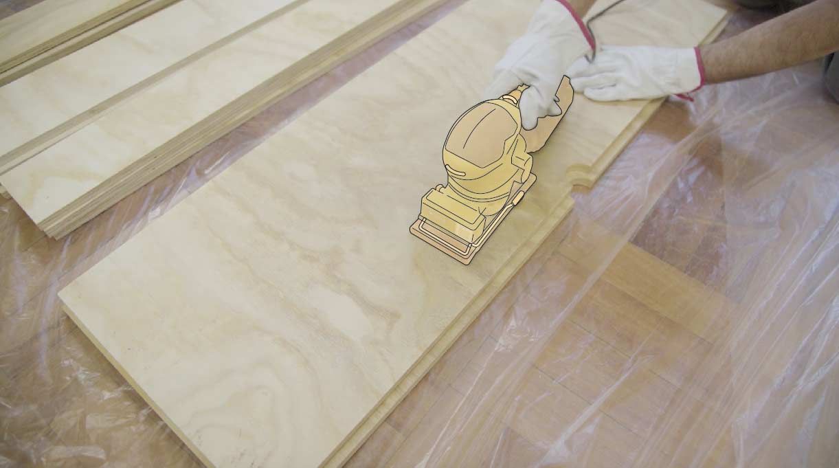 Lijar la madera con lijadora orbital