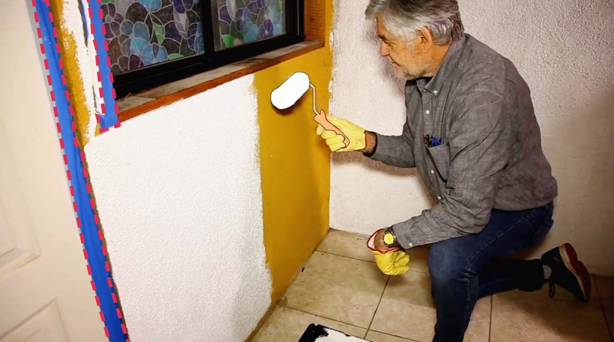 Pinta del color de tu preferencia. En esta ocasión, nosotros elegimos blanco.