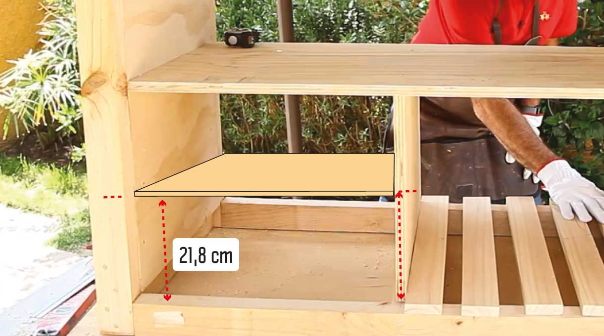 Instalación bandeja intermedia