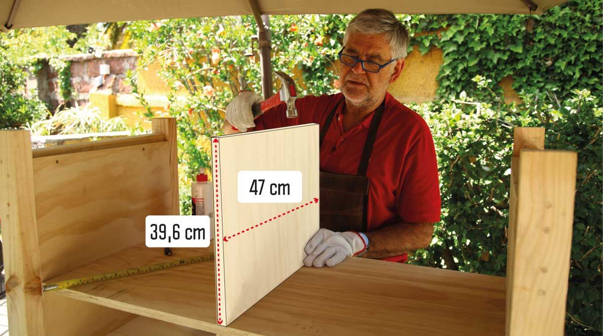 Colocar el último tabique interior