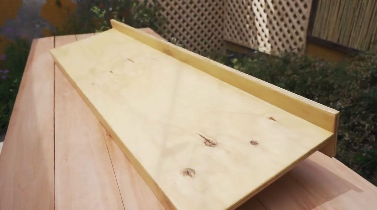 Mesón de madera terminado