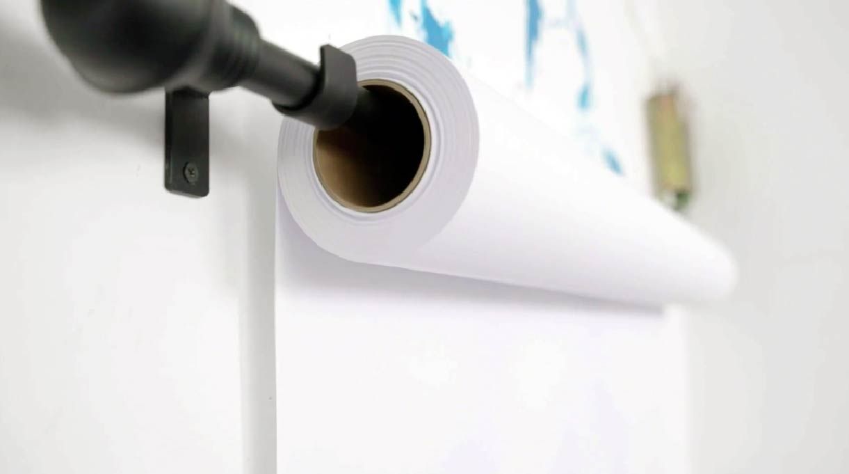 Portarollo de papel para dibujar