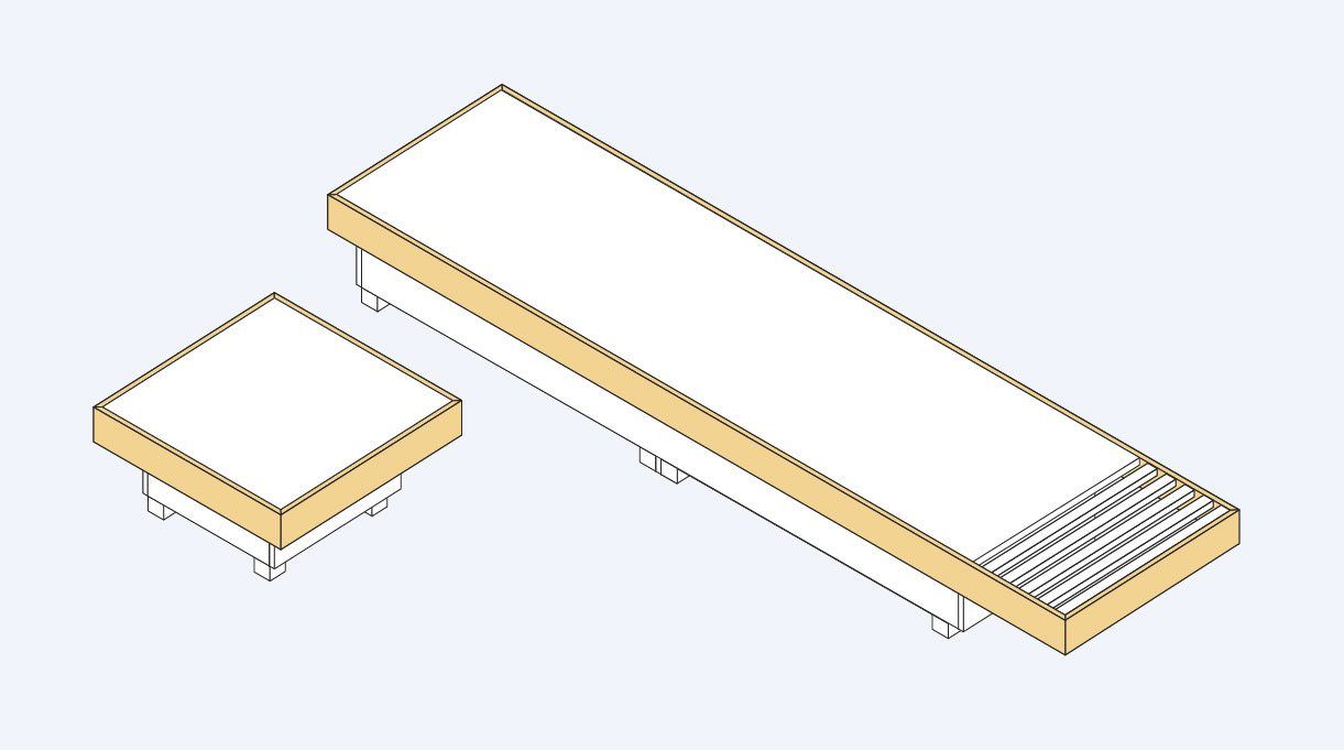 Gráfica muestra los dos sillones.