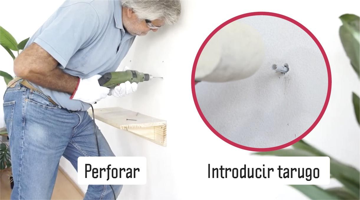 Perforar e introducir tarugo