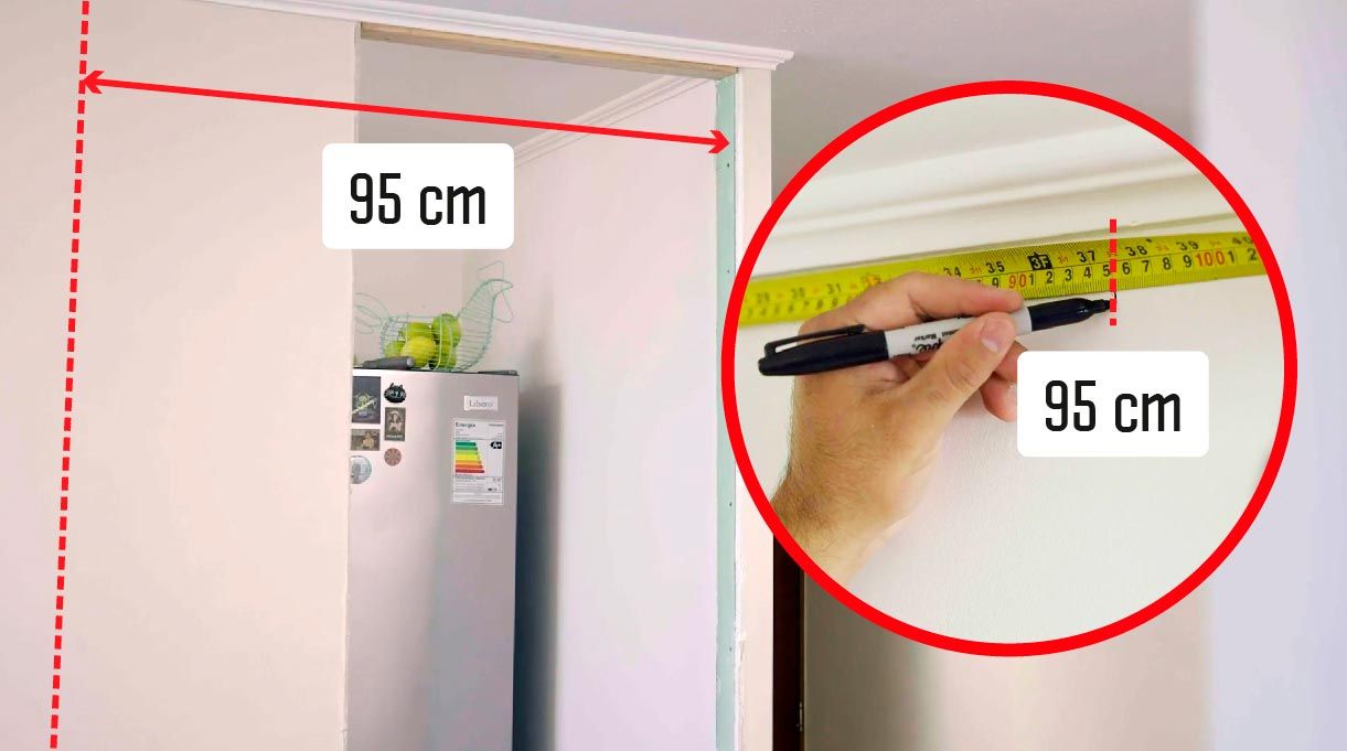 La nueva puerta tiene 95 cm de ancho
