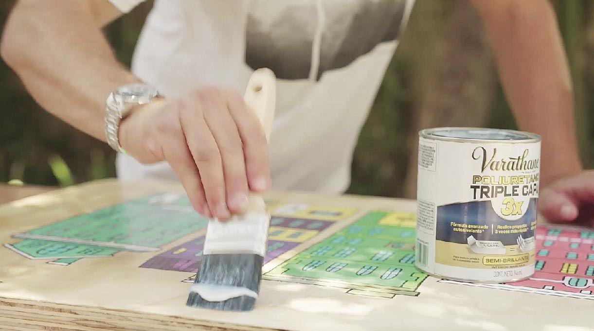 Pintar cubierta para darle protección