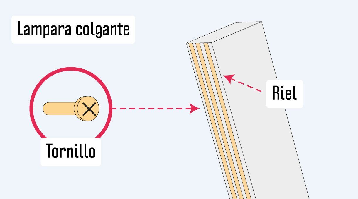 espacio streamer_luz colgante rieles