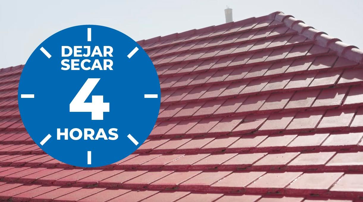 Dejar secar por 4 horas
