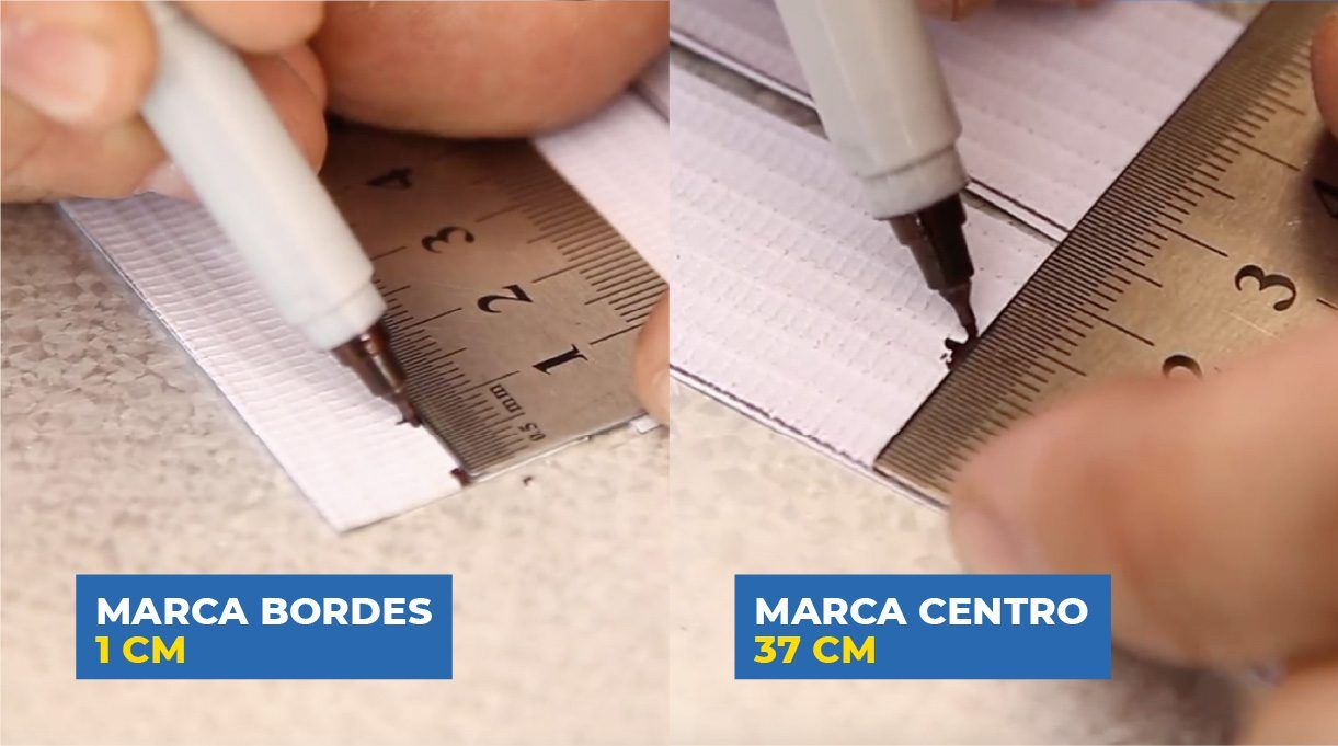 Marcar tiras de PVC