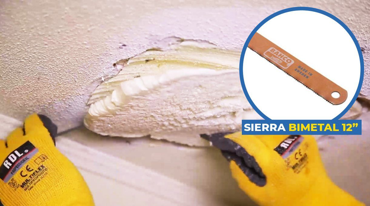 Cortar espuma con sierra bimetal 12