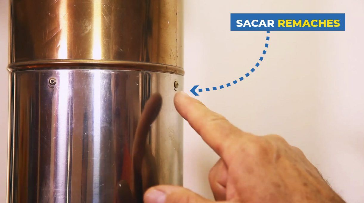 Sacar remaches de tubo