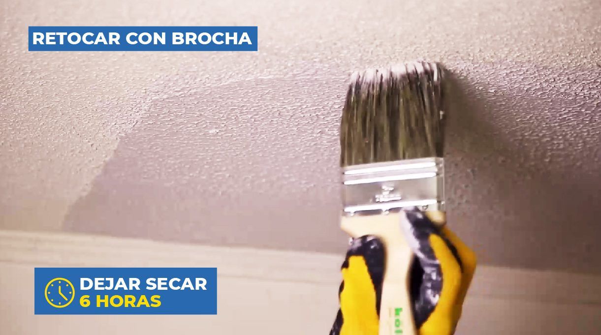 Retocar con brocha y dejar secar 6 horas