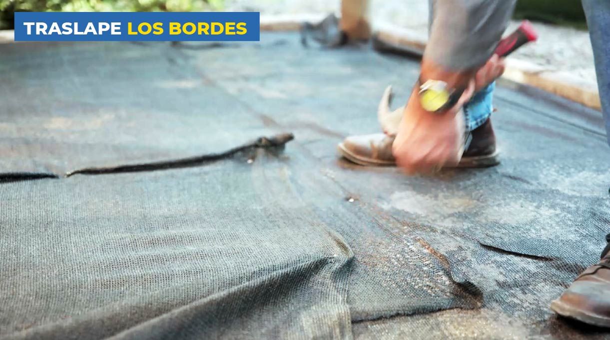 traslape los bordes