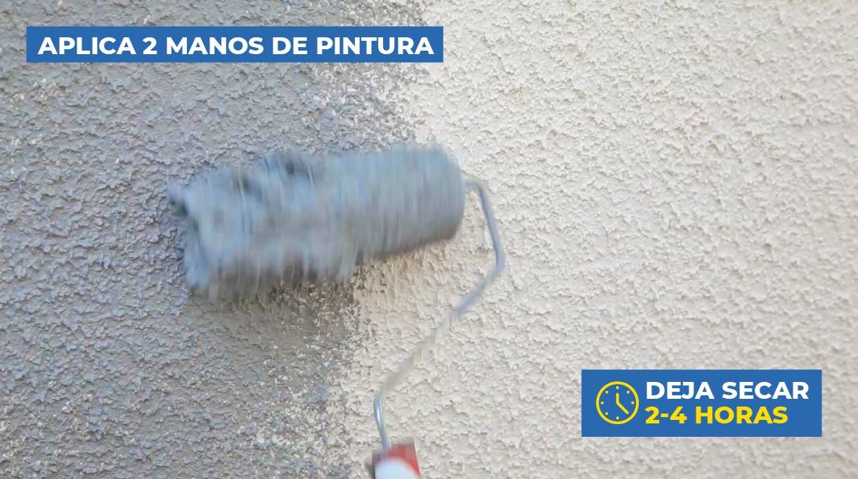 aplicar 2 manos de pintura
