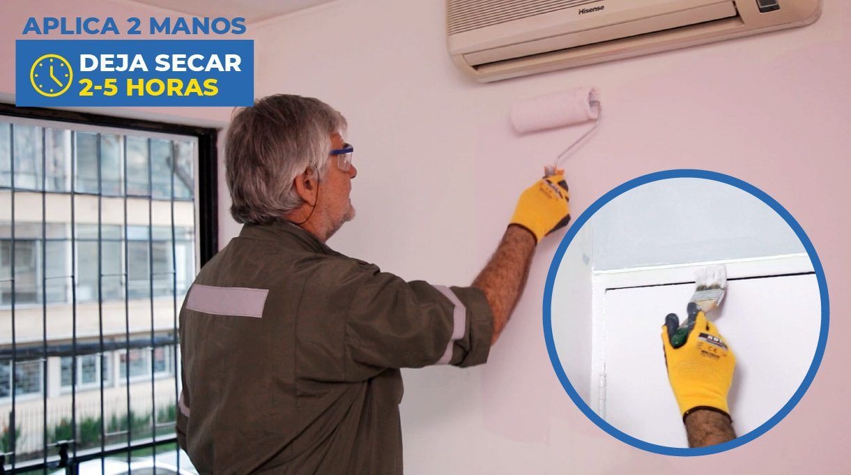 aplicar 2 manos y dejar secar