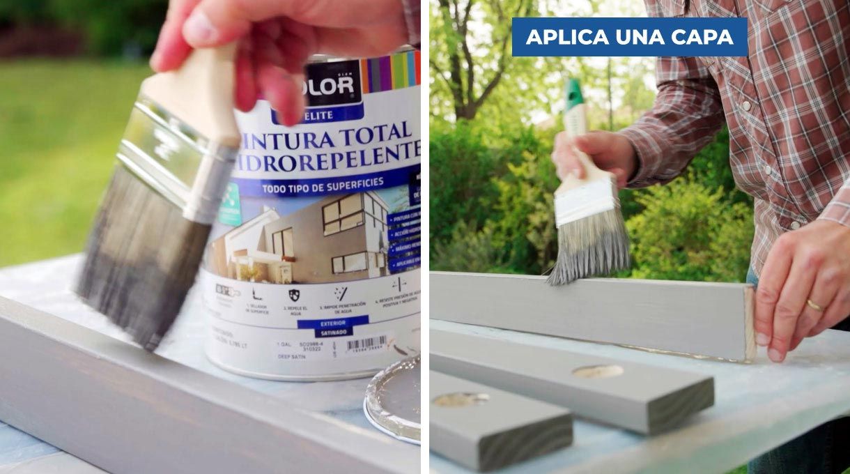 Aplicar pintura hidrorepelente