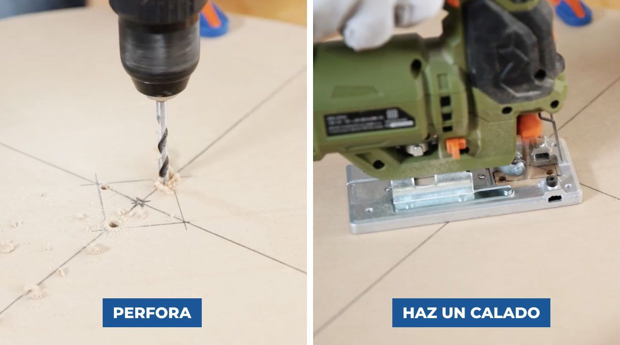 Perforar el centro