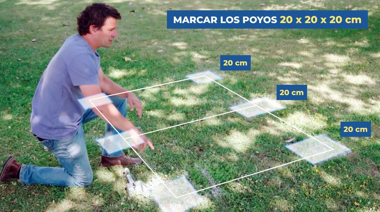 marcar poyos